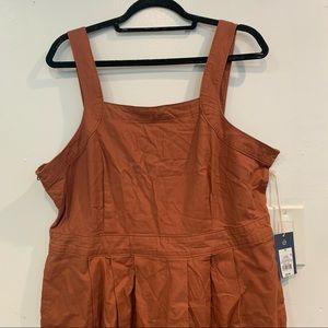 Burnt orange 100% cotton dress